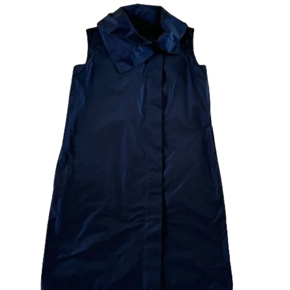 COS Sleeveless Navy Button Front Shift -Sz 4 - Picture 11 of 11